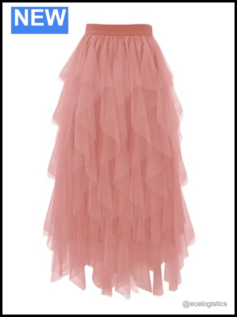 Tulle Skirt Women A-Line Fairy Tiered Long Mesh Skirt with Lining